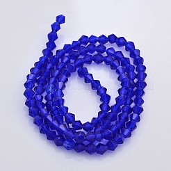 Faceted Bicone Glass Beads Strands&nbsp;EGLA-P017-4mm-08