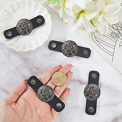 6Pcs Alloy with Imitation Leather Scarf Clips&nbsp;AJEW-CL0004-82C