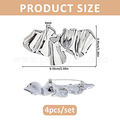 4Pcs Alloy Lapel Pins for Backpack Clothes&nbsp;JEWB-FH0003-26P