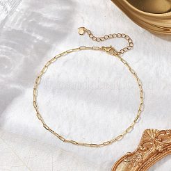 304 Stainless Steel Oval Link Chains Anklets for Women&nbsp;AJEW-AN00623