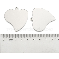 Tarnish Resistant 201 Stainless Steel Heart Stamping Blank Tag Pendants&nbsp;STAS-S031-16