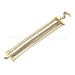 304 Stainless Steel Multi-strand Bracelets for Women&nbsp;BJEW-Q040-04G