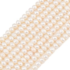 Natural Cultured Freshwater Pearl Beads Strands&nbsp;PA-CBAFEE8-17G