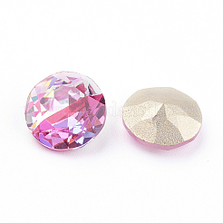 Pointed Back & Back Plated K9 Glass Rhinestone Cabochons&nbsp;RGLA-J012-8mm-209LS