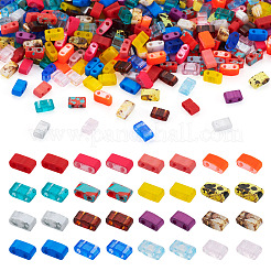 320Pcs 16 Styles 2-Hole Glass Seed Beads&nbsp;SEED-TA0001-29