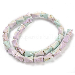 Baking Paint Synthetic Turquoise Beads Strands&nbsp;G-H060-06D