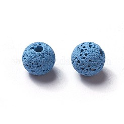 Unwaxed Natural Lava Rock Beads&nbsp;G-F325-8mm-A06