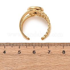 304 Stainless Steel Cuff Ring Components&nbsp;STAS-P454-01B-G