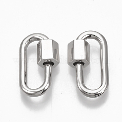 Brass Screw Carabiner Lock Charms&nbsp;KK-T047-08P