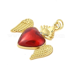 Rack Plating Brass Enamel Pendants&nbsp;KK-S380-33G-C