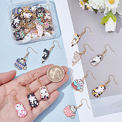 18Pair 304 Stainless Steel Cat Shape Dangle Earrings&nbsp;EJEW-UN00018