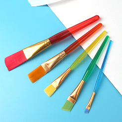 Plastic Children's Nylon Brush Head Tempera Paint Brush Set&nbsp;DRAW-PW0001-092
