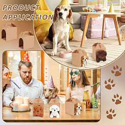 Kraft Paper Folding Paper Pet Gift Packing Tote Boxes&nbsp;CON-WH0089-238B