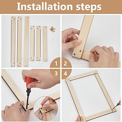 Wooden Handheld Knitting Loom&nbsp;TOOL-FG0001-33
