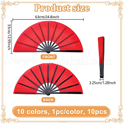 10Pcs 10 Styles Polyester Fan Display Decorations&nbsp;DIY-NB0015-68