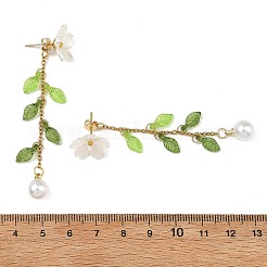 304 Stainless Steel with ABS Plastic Imitation Pearl Stud Earrings&nbsp;EJEW-JE07419