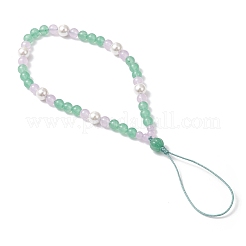 Natural & Dyed Malaysia Jade Mobile Straps&nbsp;HJEW-JM03426