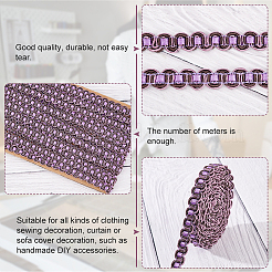 Polyester S-shaped Lace Trim&nbsp;OCOR-WH0068-80B