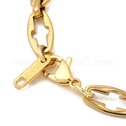 304 Stainless Steel Cross Link Chain Necklaces for Women Men&nbsp;NJEW-JN05433-02