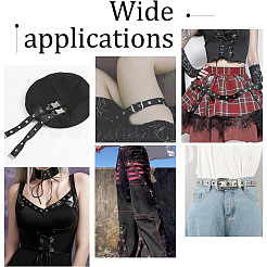 Imitation Leather Ribbon with Platinum Plated Brass Eyelets&nbsp;OCOR-WH0078-136