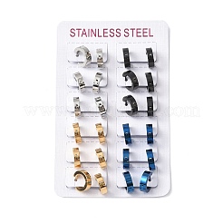 304 Stainless Steel Hoop Earrrings for Women&nbsp;EJEW-U066-01