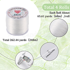 4 Rolls Flat Elastic Crystal String&nbsp;EW-SC0001-05D