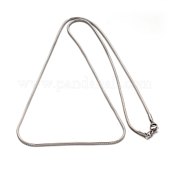 Tarnish Resistant 304 Stainless Steel Snake Chain Necklaces&nbsp;NJEW-F112-07