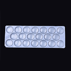 Transparent Glass Cabochons&nbsp;GGLA-R026-40mm-B