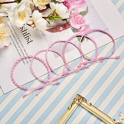 5Pcs 5 Style Nylon Thread Woven Braided Bracelets Set&nbsp;BJEW-SW00051