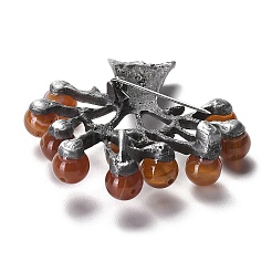 Resin Imitation Agate Tree Brooches&nbsp;LS-JEWB-M033-01AS-01
