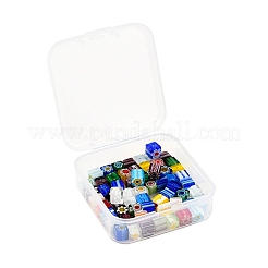65Pcs Handmade Millefiori Glass Beads&nbsp;LK-YW0001-03