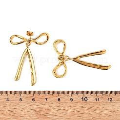 304 Stainless Steel Dangle Stud Earrings&nbsp;EJEW-I318-02G-02