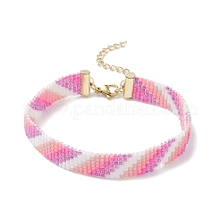 Gradient Color Glass Seed Beaded Bracelets for Women&nbsp;BJEW-MZ00210