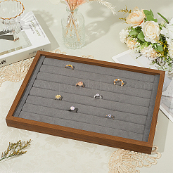 Rectangle Velvet Covered with Ring Display Trays&nbsp;ODIS-WH20015-05