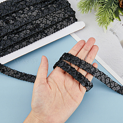 13M Polyester Lace Trims&nbsp;SRIB-WH0011-097A