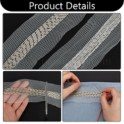 2 Yards 9-Row Glass Seed Beaded Lace Trim&nbsp;OCOR-FG0002-60B