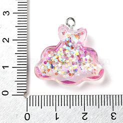 Transparent Resin Pendants&nbsp;LS-RESI-H036-01D