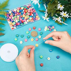 5 Strands Handmade Polymer Clay Beads Strands&nbsp;CLAY-NB0001-46