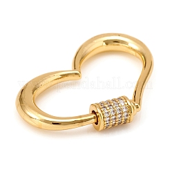 Brass Screw Carabiner Lock Charm&nbsp;KK-D160-67G