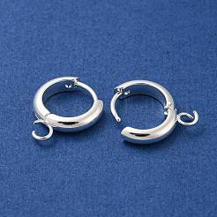 201 Stainless Steel Huggie Hoop Earring Findings&nbsp;STAS-P283-01X-S