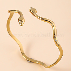 Snake 304 Stainless Steel Cuff Bangles&nbsp;FS-WGA46EE-01