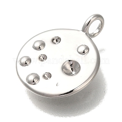 Brass Pendant Rhinestone Settings&nbsp;KK-U038-12P