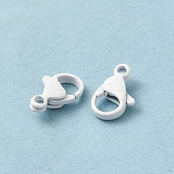 Spray Painted 304 Stainless Steel Lobster Claw Clasps&nbsp;STAS-R120-01C-01