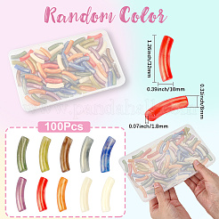 100Pcs Opaque Acrylic Beads&nbsp;MACR-SP0001-84
