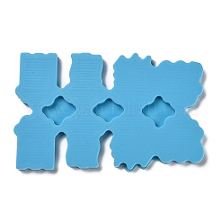 Cloud & Teardrop & Lightning Bolt DIY Pendant & Link Silicone Molds&nbsp;DIY-M048-06