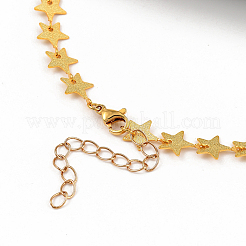 Star Brass Link Chain Necklaces&nbsp;NJEW-JN02949