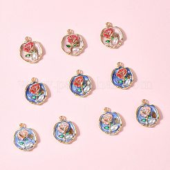 10Pcs Alloy Enamel Pendants&nbsp;ENAM-FS0003-26
