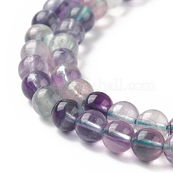 Natural Fluorite Beads Strands&nbsp;X-G-B038-C01