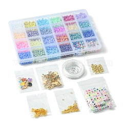 DIY Glass Seed Beads Bracelet Making Kits&nbsp;DIY-FS0007-18