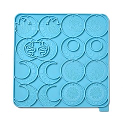 DIY Moon Pendant Silicone Molds&nbsp;DIY-A044-01B